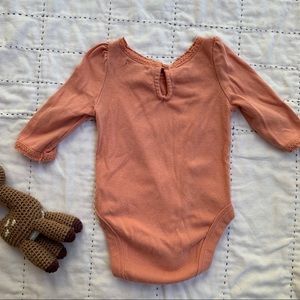 GAP Shirts & Tops - Peachy GAP onesie size:0-3mos. GAP Shirts & Tops - Peachy GAP onesie size:0-3mos.
